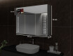 Smart LED valgustatud peegelkapp - L55 Sarah 100 x 72cm #3