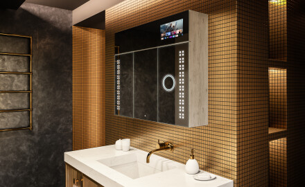 Smart LED valgustatud peegelkapp - L55 Sarah 100 x 72cm