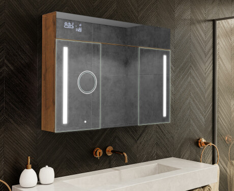 LED valgustatud peegelkapp - L02 Emily 100 x 72cm