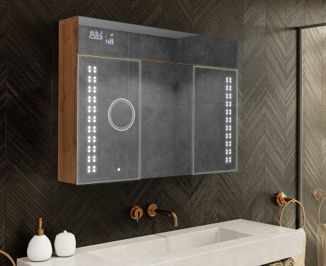 LED valgustatud peegelkapp - L55 Emily 100 x 72cm