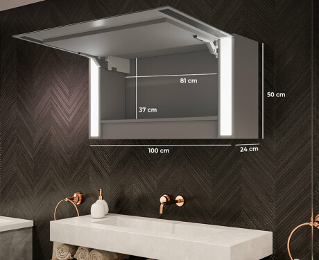 LED valgustatud peegelkapp Sofia 100 x 50cm #2