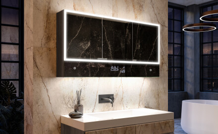LED Vannitoakapp Lily - 3-ukseline 100 x 72,5cm
