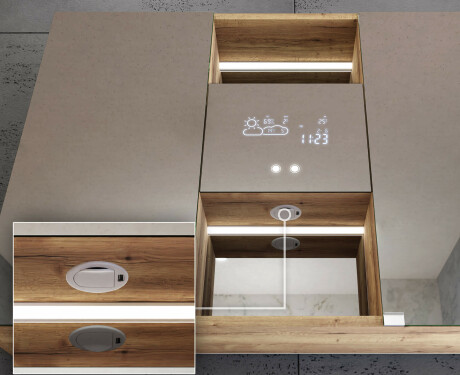 Vannitoa LED kabinet - Lisa 100 x 70cm #10