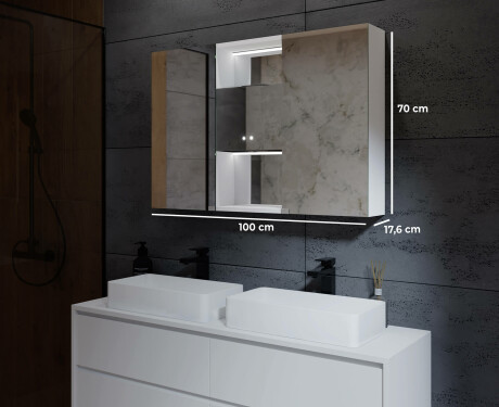 Vannitoa LED kabinet - Lisa 100 x 70cm #2