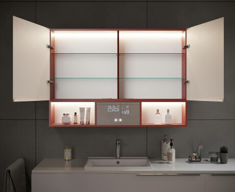 LED Vannitoakapp Emma - 2-ukseline 100 x 72cm #12