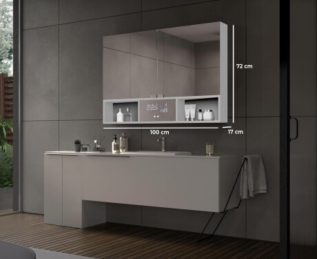 LED Vannitoakapp Emma - 2-ukseline 100 x 72cm #2