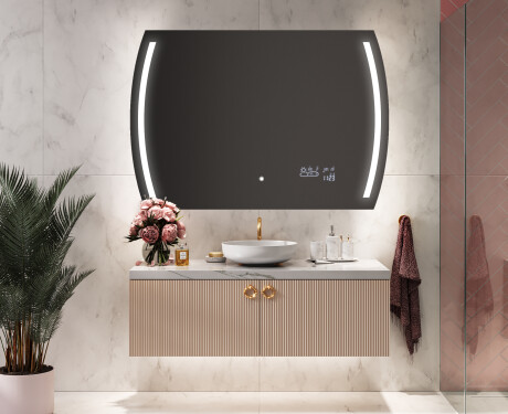 Disaineri taustavalgustusega LED-vannitoa peegel L67 #8