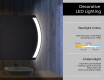 Disaineri taustavalgustusega LED-vannitoa peegel L68 #3
