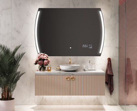 Disaineri taustavalgustusega LED-vannitoa peegel L68 #8