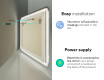 Disaineri taustavalgustusega LED-vannitoa peegel L142 #10