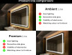 Disaineri taustavalgustusega LED-vannitoa peegel L143 #2
