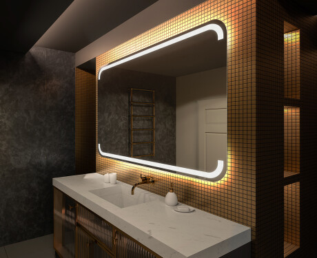 Disaineri taustavalgustusega LED-vannitoa peegel L145